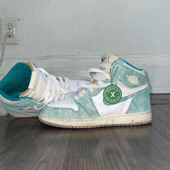 Jordan 1 high tubo green size 6 / 4.5y - Picture 2 of 7